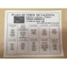 7 CARTELES PLAZA DE TOROS VALENCIA. DESDE 1969 AL 1986.