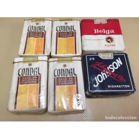 TABACO. 6 PAQUETES DE TABACO ANTIGUOS.