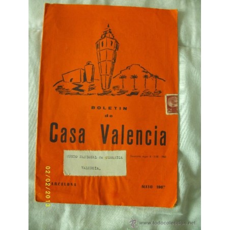 BOLETIN DE CASA VALENCIA MAYO 1967