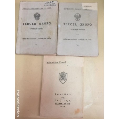 INSTRUCCION PRELIMITAR SUPERIOR TERCER GRUPO. PRIMER- SEGUNDO CURSO. LAMINAS DETÁCTICAS. AÑOS1960-62