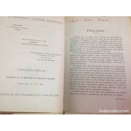 FLORILEGIO DE MUJERES ESPAÑOLAS. ANTONIO J. ONIEVA. AÑO 1958.