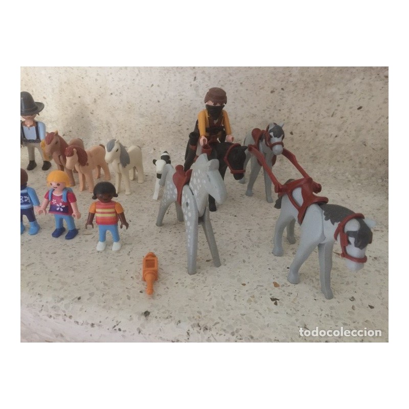 PLAYMOBIL. LOTE DE 20 PIEZAS.