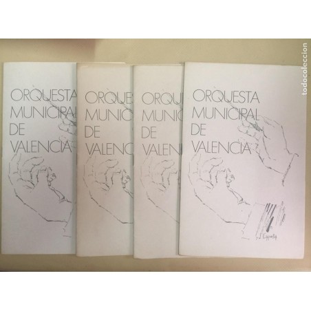 ORQUESTA MUNICIPAL DE VALENCIA.4 PROGRAMAS. 2 FIRMADA POR EL AUTOR.