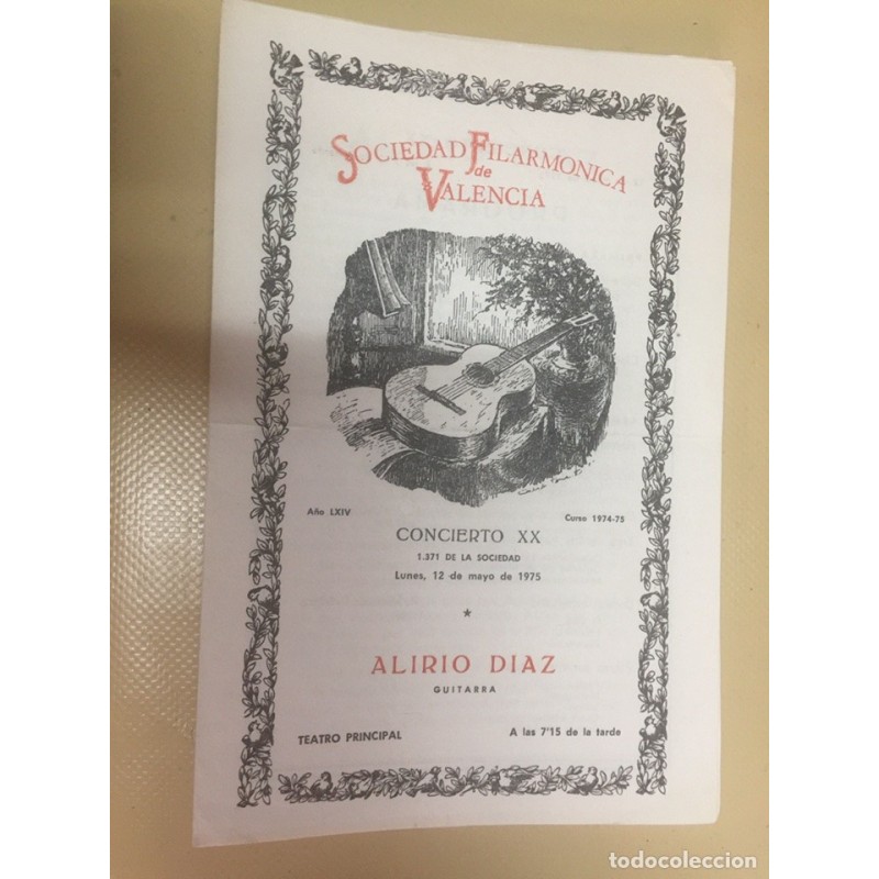 SOCIEDAD FILARMÓNICA DE VALENCIA. DESDE 1975 N°1371 AL 1976 N°1397. 27 PROGRAMAS. SOCIEDAD FILARMÓNICA DE VALENCIA. DESDE 1975 N°1371 AL 1976 N°1397. 27 PROGRAMAS.