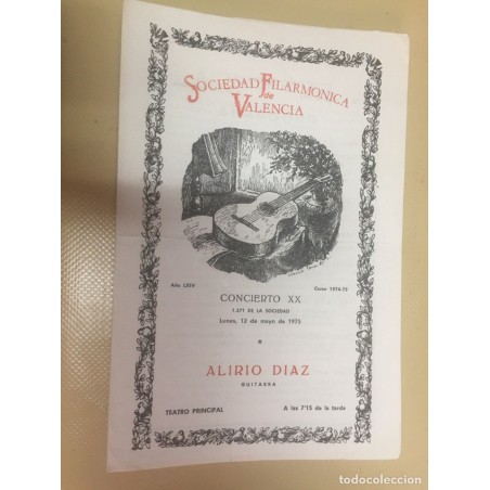 SOCIEDAD FILARMÓNICA DE VALENCIA. DESDE 1975 N°1371 AL 1976 N°1397. 27 PROGRAMAS.