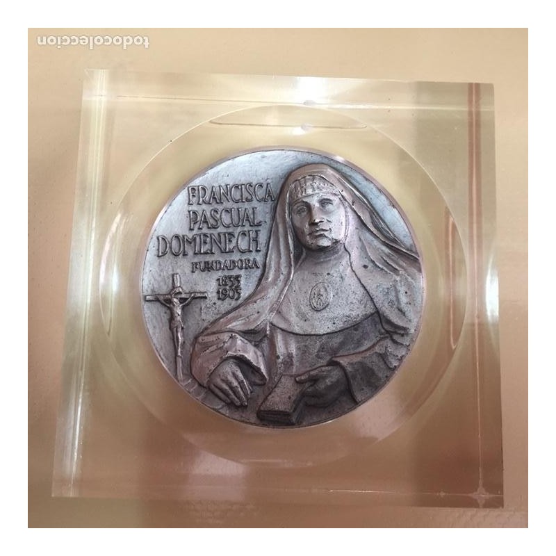 FRANCISCA PASCUAL DOMENECH-MEDALLA RELIGIOSA DE BRONCE.