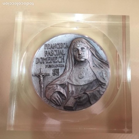 FRANCISCA PASCUAL DOMENECH-MEDALLA RELIGIOSA DE BRONCE.