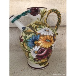 JARRA DE CERAMICA ITALIANA CASTELLI. FIRMA-SELLO.