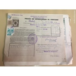 ACCIONES DE LA COMPAÑIA ESPAÑOLA DE PETROLEOS S.A. -10 HOJAS. VARIOS TITULOS. AÑOS 1957-1970.