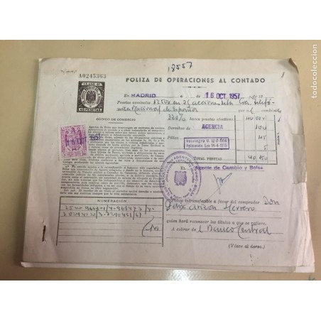 ACCIONES DE LA COMPAÑIA TELEFONICA NACIONAL DE ESPAÑA. 10 HOJAS. VARIOS TITULOS. AÑOS 1957-1967.