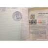 ACCIONES DE LA COMPAÑIA TELEFONICA NACIONAL DE ESPAÑA. 10 HOJAS. VARIOS TITULOS. AÑOS 1957-1967.