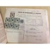 ACCIONES DE LA COMPAÑIA TELEFONICA NACIONAL DE ESPAÑA. 10 HOJAS. VARIOS TITULOS. AÑOS 1957-1967.