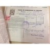 ACCIONES DE LA COMPAÑIA TELEFONICA NACIONAL DE ESPAÑA. 10 HOJAS. VARIOS TITULOS. AÑOS 1957-1967.