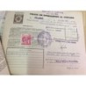 ACCIONES DE LA COMPAÑIA TELEFONICA NACIONAL DE ESPAÑA. 10 HOJAS. VARIOS TITULOS. AÑOS 1957-1967.