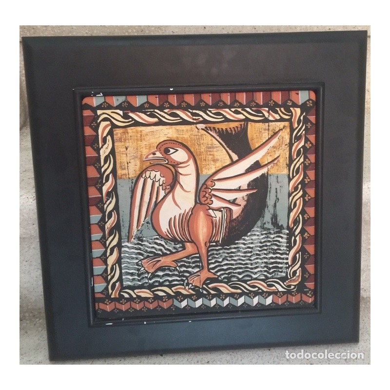 T. LAHUERTA. PINTURA EN CERAMICA. HECHA A MANO. ARTESANIA.