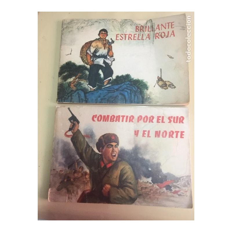 COMBATIR POR EL SUR Y EL NORTE-BRILLANTE ESTRELLA ROJA-COMICS-ED. LENGUAS EXTRANJERAS.