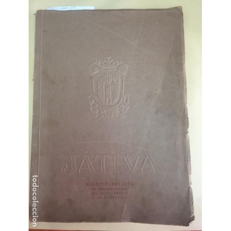 JATIVA (VALENCIA) - BOLETIN REVISTA DEL SINDICATO NACIONAL DEL PAPEL PRENSA Y ARTES GRAFICAS, 1944