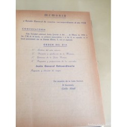 EL AUTOMOTOR. MEMORIA-BALANCE. AÑOS 1958 AL 1972.