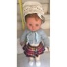 MUÑECA NOVO GAMA 12 VIRGINIA. ARTICULADA. CUERPO PLASTICO BLANCO.CABEZA Y BRAZOS GOMA. OJOS MOVILES.