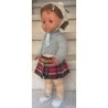 MUÑECA NOVO GAMA 12 VIRGINIA. ARTICULADA. CUERPO PLASTICO BLANCO.CABEZA Y BRAZOS GOMA. OJOS MOVILES.