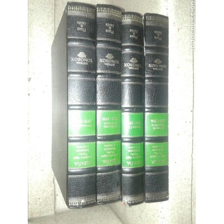 ESPAÑA NUESTRO SIGLO.TEXTO IMAGENES Y SONIDO.4 TOMOS. PLAZA & JANES.