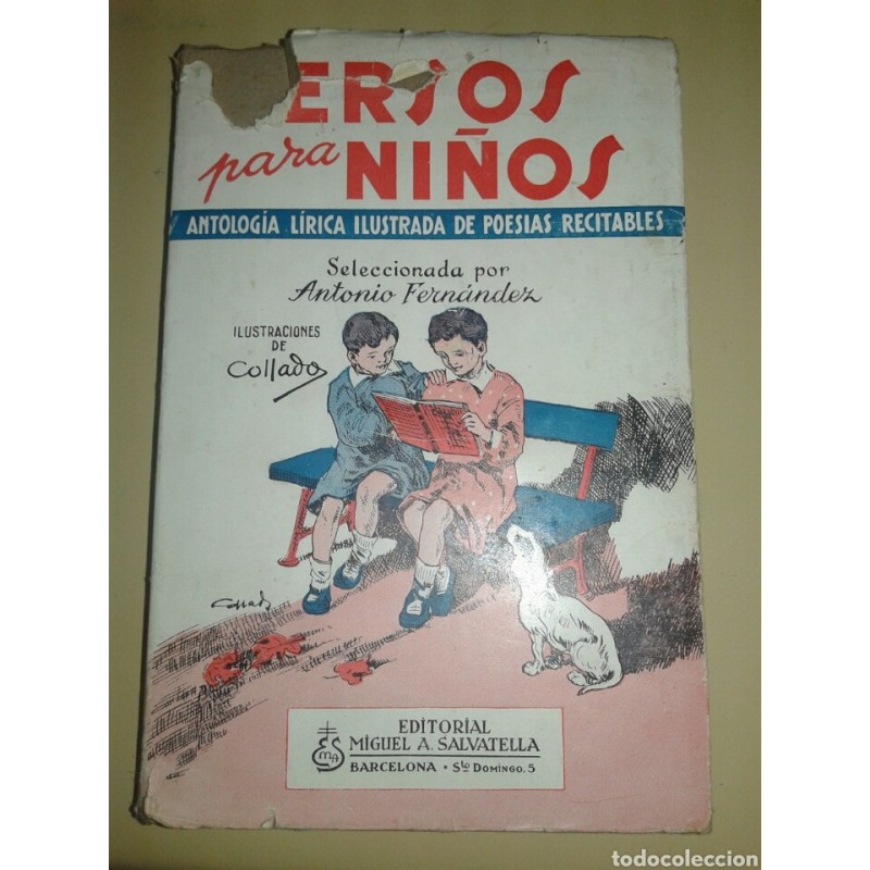 VERSOS PARA NIÑOS.PRIMERA EDICIÓN-ED. MIGUEL A. SALVATELLA.AÑO 1952. VERSOS PARA NIÑOS.PRIMERA EDICIÓN-ED. MIGUEL A. SALVATELLA.AÑO 1952.