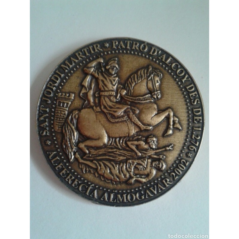 ALCOY. SAN JORGE.SAN JORDI.MEDALLA AÑO 2001.