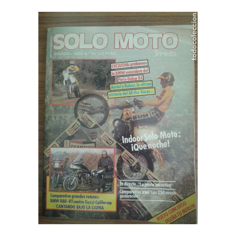 SOLO MOTO. REVISTA N.14-AÑO 1984. SOLO MOTO. REVISTA N.14-AÑO 1984.