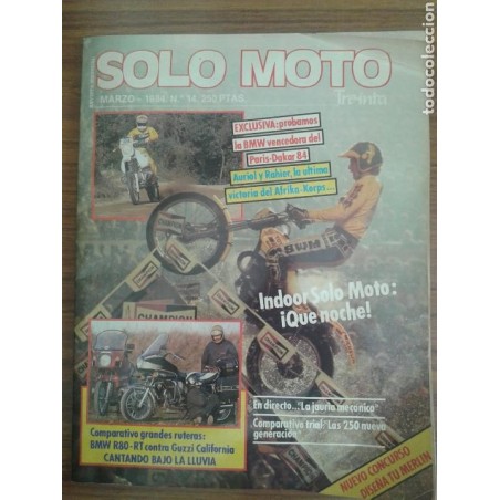 SOLO MOTO. REVISTA N.14-AÑO 1984.