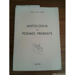 ANTOLOGIA DE POEMES PREMIATS.JOAN VALLS JORDA. ALCOI.AÑO 1970