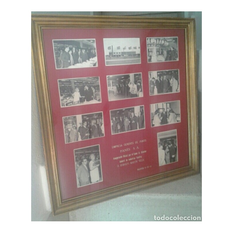 PANES .QUART. GENEROS DE PUNTO.11 FOTOS .INAGURACION FABRICA PUNTO Y TEXTIL.AÑO 1968.
