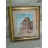 ANTONIO MAYA CORTES. CASAS COLGADAS. CUENCA. OLEO SOBRE LIENZO.