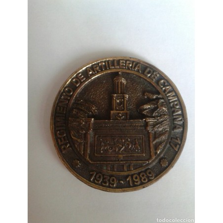 RACA 17. REGIMIENTO DE ARTILLERIA DE CAMPAÑA 17.MEDALLA.AÑO 1919-1989