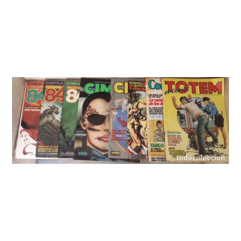 ZONA 84-EL VÍBORA-TÓTEM-CORTO MALTÉS-LOTE DE 8 CÓMICS.