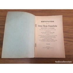 CRUZ ROJA ESPAÑOLA. ESTATUTOS Y REGLAMENTOS. AÑO 1907.