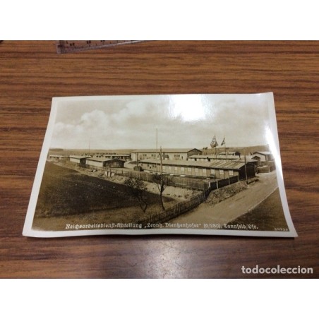 FOTO POSTAL ORIGINAL NAZI. ACUARTELAMIENTO Y CAMPO DE TRABAJO NAZI.