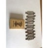 RIZADORES DE PELO Y ORQUILLAS PARA CABELLO EN ANTIGUAS CAJITAS. DAUCA -ZENITH.