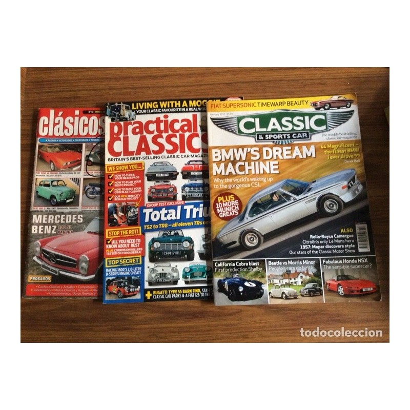 3 REVISTAS DE COCHES CLÁSICOS. 3 REVISTAS DE COCHES CLÁSICOS.