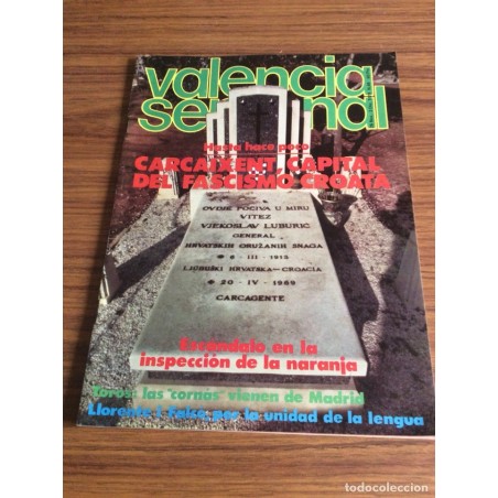 VALENCIA SEMANAL. LOTE DE 8 REVISTAS.
