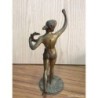 FIGURA DE BRONCE MACIZO. DIOSA CON CORONA LAUREL.