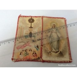 EL ARMA DE INFANTERÍA. ESTAMPA ARTESANAL DE SU EXCELSA PATRONA INMACULADA CONCEPCIÓN. AÑO 1894.