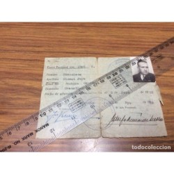FALANGE ESPAÑOLA TRADICIONALISTA Y DE LA JONS DE VALENCIA.NOMBRE FRANCISCO VICENT PAYA.AÑO 1939.