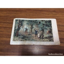 DON QUIJOTE DE LA MANCHA.CROMO POSTAL SERIE A N°4.