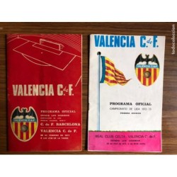FUTBOL - PROGRAMA OFICIAL CAMPEONATO DE LIGA 1970-71 Y 1972-73.PRIMERA DIVISION, VALENCIA C.F.