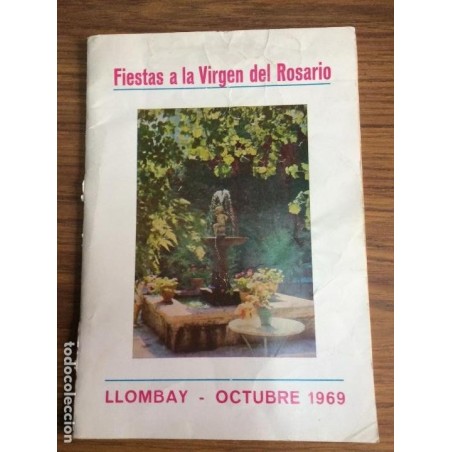 LLOMBAY.PROGRAMA DE FIESTAS.VIRGEN DEL ROSARIO.AÑO 1969.