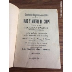 CHAPI-HOMENAJE A CHAPI-XXI ANIVERSARIO DE SU MUERTE-AÑO 1930.