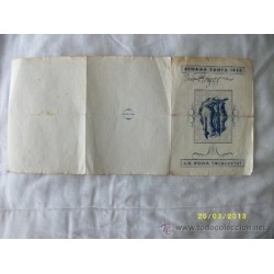 SEMANA SANTA-LA RODA -ALBACETE -PROGRAMA-AÑO 1955.