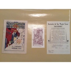 VALENCIA-ASOCIACIÓN DE SAN VICENTE FERRER DEL MOCADORET. PROGRAMA AÑO 1950.