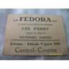 FEDORA -LEE PARRY-VICTORIEU SARDOU- 9 DE JUNIO 1929.