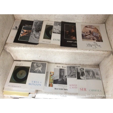 PINTURA Y ESCULTURA.CATALOGOS DE EXPOSICIÓN DE ARTISTAS.50 CATÁLOGOS DISTINTOS.AÑOS 70.
